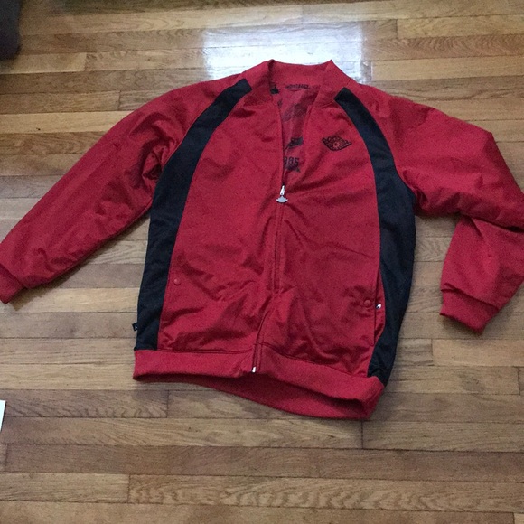 Jordan Red and Black Bomber Jacket - Picture 1 of 4